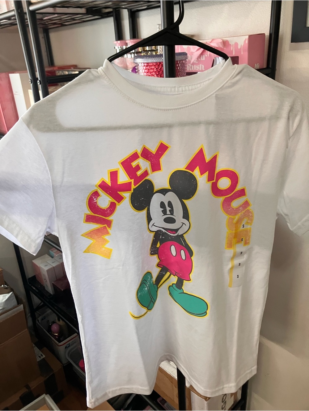 NWT Disney Mickey Mouse Graphic T-Shirt – Women’s Size Small – White
